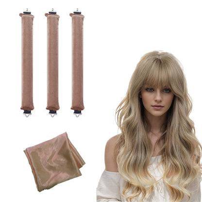 Sleeping lazy heatless hair curler simple big wave bold curling iron